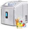 Portable Countertop Ice Maker Machine for Crystal Ice Cubes in 48 lbs/24H with Ice Scoop for Home Use