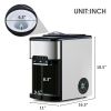 3 in 1 Water Dispenser with Ice Maker Countertop, Portable Water Cooler, Quick 6 Mins Ice-making, Hot & Cold Water and Ice, Top Loading or Bottleless,