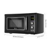 ZOKOP 23L / 0.9cuft Retro Microwave Oven With Display/Silver Handle RT