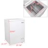 ZOKOP BD-100 AC115V/60Hz 100L/3.5CU.FT Single Door Horizontal Freezer White RT