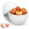 Microwave Egg Boiler Soft Medium Hard Egg Steamer Ball Shape Cooker