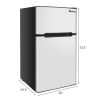 ZOKOP US BCD-90 AC115V/60Hz 90L/3.2CU.FT Household Refrigerator Double Doors RT