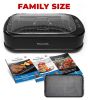 PowerXL Smokeless Grill Family Size- with Tempered Glass Lid with Interchangeable Grill and Griddle Plate and Turbo Speed Smoke Extractor Technology 2