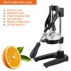 Citrus Juicer Manual Fruit Juicer and Orange Squeezer Metal Hand Press Juice, Heavy Duty Orange Juicer Lemon Lime Squeezer Pomegranate