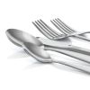 MegaChef Cravat 20 Piece Flatware Utensil Set;  Stainless Steel Silverware Metal Service for 4 in Silver