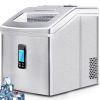 Portable Countertop Ice Maker Machine for Crystal Ice Cubes in 48 lbs/24H with Ice Scoop for Home Use