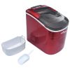 Ice Cube Maker Red 0.63 Gallon 33.1 lbs / 24 h