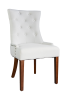 LYHome Mordern Fabric Dining Chairs;  2-Pcs Set;  Iceam cream white