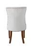 LYHome Mordern Fabric Dining Chairs;  2-Pcs Set;  Iceam cream white