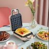 Liven Multifunctional Breakfast Maker,Sandwich Maker,Waffle Maker,Doughnut Maker, Nonstick,Quick & Easy