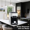 3 in 1 Water Dispenser with Ice Maker Countertop, Portable Water Cooler, Quick 6 Mins Ice-making, Hot & Cold Water and Ice, Top Loading or Bottleless,