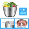 Free shipping ZOKOP120V 500W 2.8l Stainless Steel Color Stainless Steel two-Speed Meat Grinder YJ