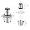 2-Speed Portable Electric Home Use Stainless Steel One-Button Meat Grinder for Home Kitchen Use Food Processor