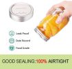 Regular Mouth Canning Jar Lids for Ball, Kerr, Mason Jars, Premium Food Grade Metal Mason Canning Lids with Silicone Seal, 70mm, 100 Pack