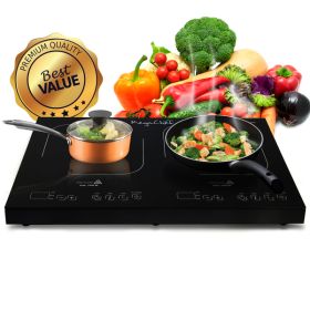 MegaChef 1400 Watt Portable Dual Induction Cooktop