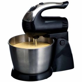 Brentwood 5-Speed Stand Mixer Stainless Steel Bowl 200W Black