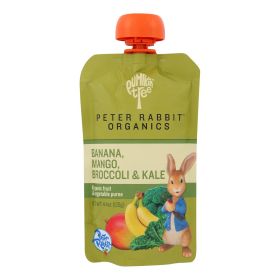 Peter Rabbit Organics Veggie Snacks - Kale Broccoli and Mango with Banana - Case of 10 - 4.4 oz. (SKU: 1526870)