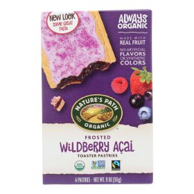 Nature's Path Organic Frosted Toaster Pastries - Wildberry Acai - Case of 12 - 11 oz. (SKU: 194019)