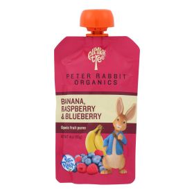 Peter Rabbit Organics Fruit Snacks - Raspberry Banana and Blueberry - Case of 10 - 4 oz. (SKU: 1526862)