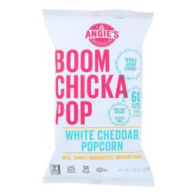 Angie's Kettle Corn Boom Chicka Pop White Cheddar Popcorn - Case of 12 - 4.5 oz. (SKU: 1419241)