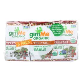 Gimme Seaweed Snacks Organic Seaweed Snack - Teriyaki - Case of 8 - 6/.17 oz (SKU: 1858067)