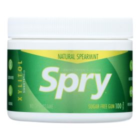 Spry Chewing Gum - Xylitol - Spearmint - 100 count - 1 each (SKU: 1710045)