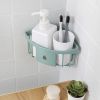 Wall Hanging Triangle Corner Storage Rack Basket Kitchen Bathroom Organizer