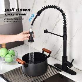 Kitchen Faucet with Pull Out Spraye-dk (Color: Matte Black)