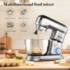 4.8 Qt 8-speed Electric Food Mixer with Dough Hook Beater