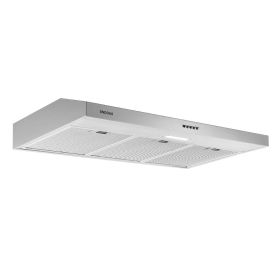 Stainless Steel Under Cabinet Range Hood Vent Cooking 230 CFM Kitchen 3 Speed cooker hood (Width: 36 inch)