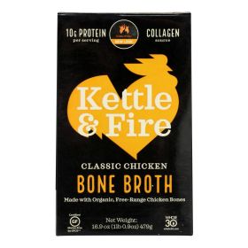 Kettle & Fire Chicken Bone Broth - Case of 6 - 16.9 OZ (SKU: 2036770)