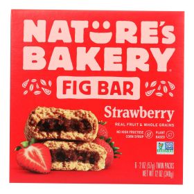 Nature's Bakery Stone Ground Whole Wheat Fig Bar - Strawberry - Case of 6 - 2 oz. (SKU: 2136208)