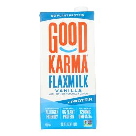 Good Karma Flax Milk - Protein - Vanilla - Case of 6 - 32 fl oz (SKU: 2204600)