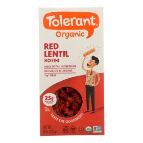 Tolerant Organic Pasta - Red Lentil Rotini - Case of 6 - 8 oz (SKU: 1728674)