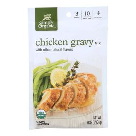 Simply Organic Seasoning Mix - Roasted Chicken Gravy - Case of 12 - 0.85 oz. (SKU: 916262)