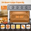 WEESTA Air Fryer Toaster Oven 24 Quart - 7-In-1 Convection Oven with Air Fry, Roast, Toast, Broil & Bake Function - Air Fry Toaster Oven for Counterto