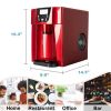 Countertop Ice Maker Machine, Portable Ice Makers Countertop, Make 60g ice in 6mins ,Ice cube shape with hollow cylinder, Make 9 pieces of ice at a ti