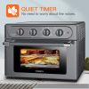 WEESTA Air Fryer Toaster Oven 24 Quart - 7-In-1 Convection Oven with Air Fry, Roast, Toast, Broil & Bake Function - Air Fry Toaster Oven for Counterto