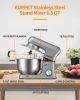 Stand Mixer, KUPPET Stainless Steel Mixer 6.5-QT, kitchen Mixer 6-Speeds Tilt-Head Food Mixer with Dough Hook, Wire Whip & Flat Beater, Splash Guard f